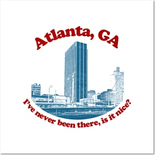 Atlanta, Georgia  // Retro Humor Tourism Design Posters and Art